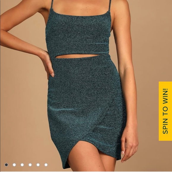 Lulus Dresses & Skirts - Lulu’s blue sparkly dress